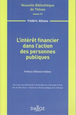 L'intérêt financier dans l'action des personnes publiques - Volume 171. Alhama, 