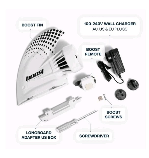 Boost Surfing Electric Surf Fin - White for sale online | eBay