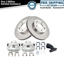 Front Brake Calipers Ceramic Pads & Rotors Fits 1999 Nissan Maxima