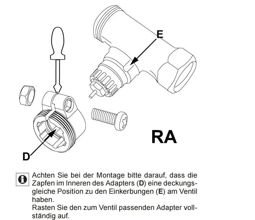 ⭐NEU⭐️ ADAPTER Danfoss RA mm auf M23x1,5 Ventilantrieb Heizkörperthermostat - Bild 2 von 4