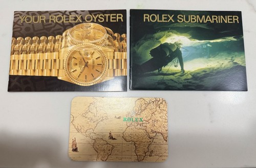 OEM Rolex Submariner Booklets SET Vintage 16610 16613 16618 16600 14060 Yr 1990