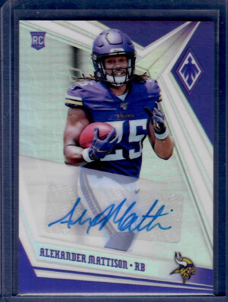 Alexander Mattison Panini Phoenix #134 Autograph-Purple