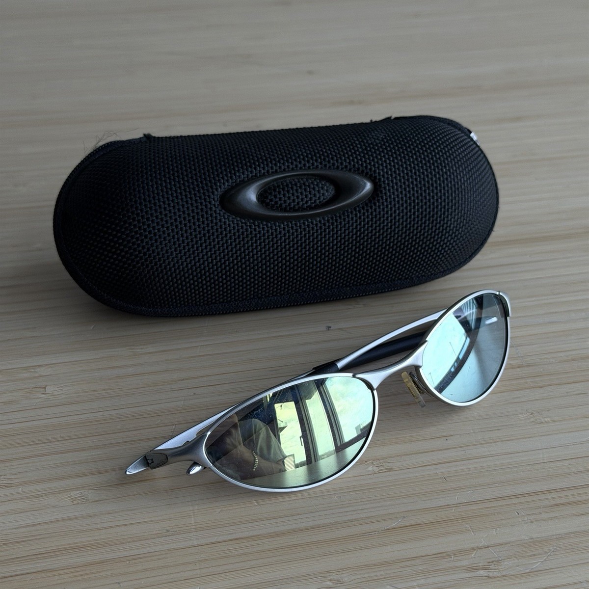 Oakley Teaspoon Light Silver Emerald Slate Iridium 05-784 Wire