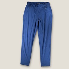 Lilly Pulitzer Luxletic Navy Blue Joggers XS Gold Zipper Pockets Athleisure