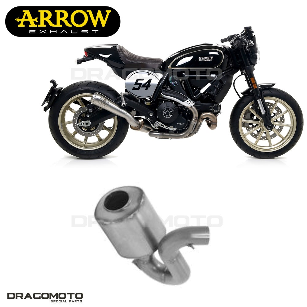 Échappement Arrow Kat homologué pour réparer et libérer votre Ducati Scrambler 800