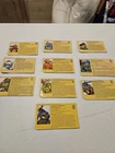 Teenage Mutant Ninja Turtles Vintage Lot Of 10 Action Figure Bio File Cards