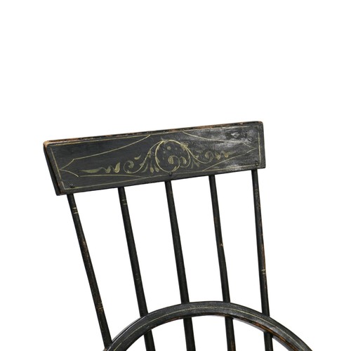 Antique American Comb Back Rocking Chair - Picture 14 of 24
