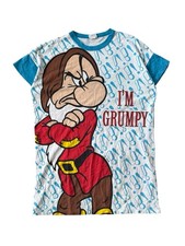 Vintage 1980s Walt Disney Adult One Size Snow White 7 Dwarfs AOP Sleep Shirt