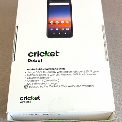 Cricket Debut (CRICKET) 32GB Blue 5.5'' 8MP 