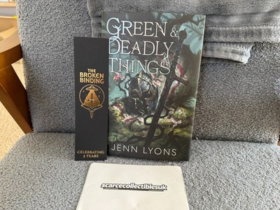 Green and Deadly Things by Jenn Lyons Broken Binding Signed  