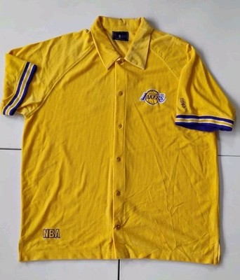 LOS ANGELES LAKERS VINTAGE NIKE SPORTS CENTER SWOOSH BASKETBALL WARMUP JERSEY XL