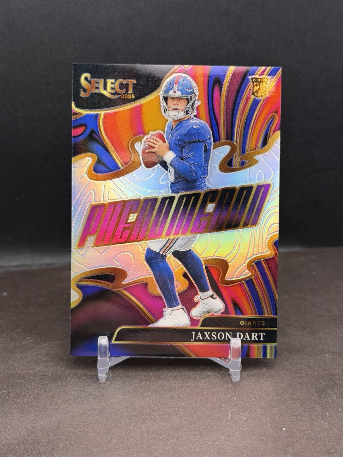Jaxson Dart 2025 Panini Select RC #22 Phenomenon Silver Prizm Insert Giants DL1