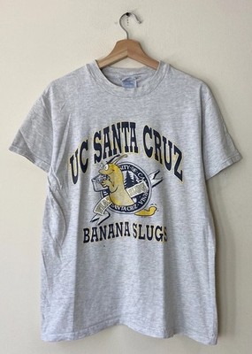 Vintage 90's UC Santa Cruz Banana Slugs Pulp Fiction Grey Tee Shirt