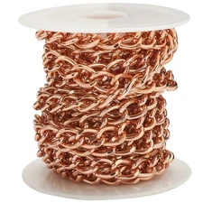 1 Roll Aluminium Chain For Crafts Making Jewelry Bags Clothes Accessories