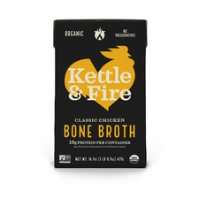 Kettle  Fire Chicken Bone Broth 16.9oz Shelf-Stable High Protein Ready to Drink