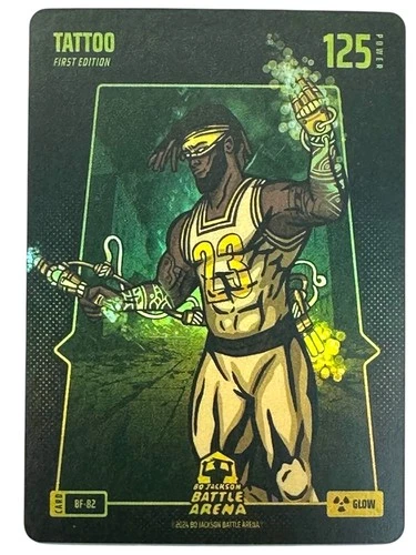 2025 Bo Jackson Battle Arena Tattoo Fernando Tatis Jr Glow Battlefoil 125