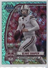 2024 Bowman U Chrome Aqua Mini-Diamond Refractor 198/275 Blake Shapen #22 1k1b