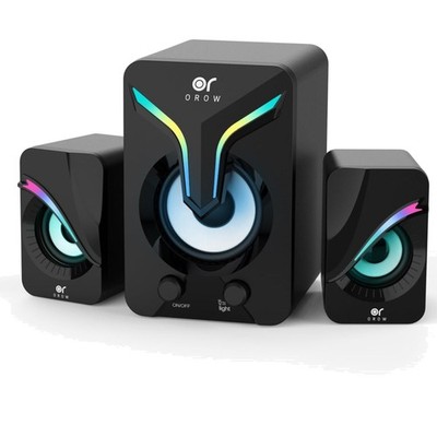 PC Lautsprecher 2.1 Subwoofer RGB 11W Desktop Gaming Speaker