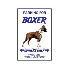 BOXER DOG Sign Or Decals pet parking breeder lover groomer animal