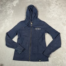 American Giant Sweatshirt Womens Small Blue Full Zip Hoodie Jacket USA Made