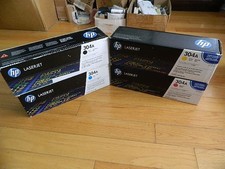 GENUINE SET 4 HP TONER CC530A CC531A CC532A CC533A HP CP2025 CM2320 MFP 304A NEW