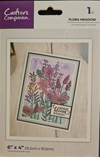 Crafter's Companion Flora Meadow 2D Embossing Folder
