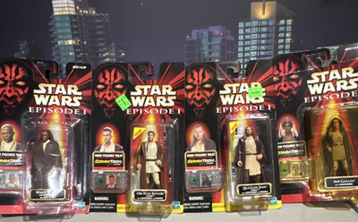Hasbro Star Wars CommTech Jedi Lot Mace Windu Obi-Wan Qui-Gon Adi Gallia
