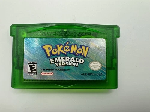 Pokemon Emerald GBA (Game Boy Advance, 2005) *New Battery* Authentic