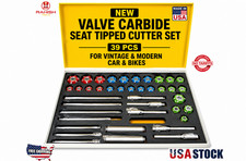 New Valve Carbide Seat Tipped Cutter Set 39 Pcs For Vintage Modern Car Bikes New Valve Carbide Seat Tipped Cutter Set 39 Pcs For Vintage Modern Car Bikes