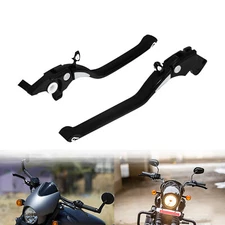 Black CNC Cut Hand Levers Clutch Brake Lever Fit For Harley Street 750 15-22