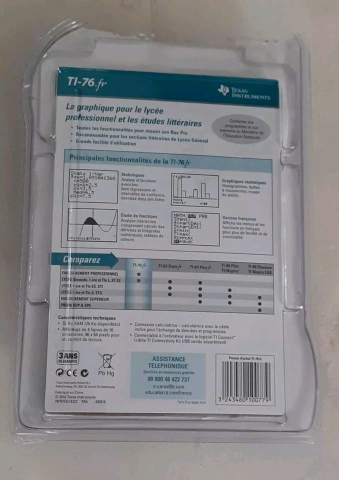 Calculatrice Texas instruments TI-76.fr neuve sous blister version Française - Photo 2/2