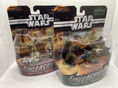 Star Wars Unleashed Battle Packs Battle Of Utapau & Kashyyk And Felucia Figures