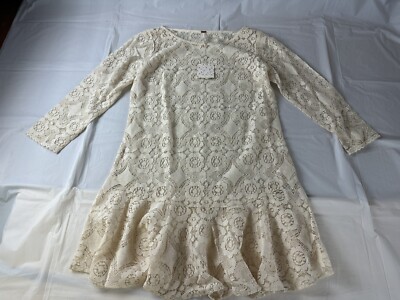 NWT Free People Sheer Lace Mini Dress Tunic Size 4 Cream/ivory | eBay NWT Free People Sheer Lace Mini Dress Tunic Size 4 Cream/ivory | eBay