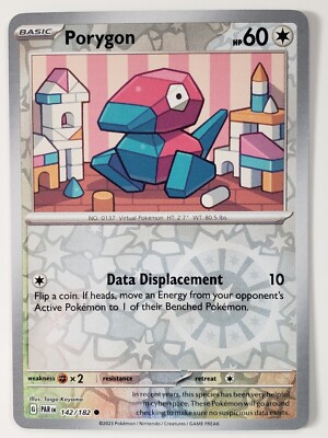 Pokemon - Porygon - 142/182 - Paradox Rift - Reverse Holo - NM/M