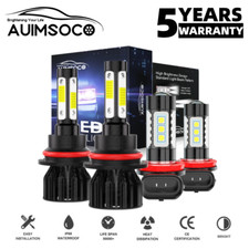 Combo de faros LED altos/bajos + faros antiniebla para Ford Focus 2005-2007 6500 k