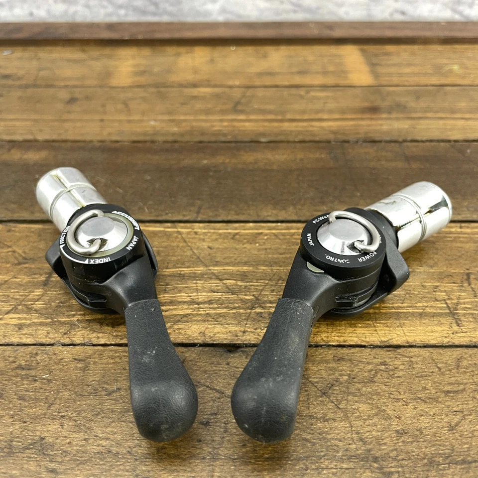 Juego de palancas de cambio vintage Suntour BarCon 6s Accushift barra de cambio con 6 velocidades A3 Foto 2 de 4