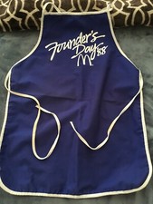 Vintage McDonald's 1988 Founders Day '88 Blue Crew Apron McDonald's Collectibles