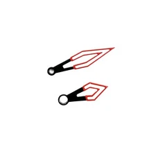 Tron Dagger Style Watch Hand Set - Minute + Hour - Torch Red - CT882