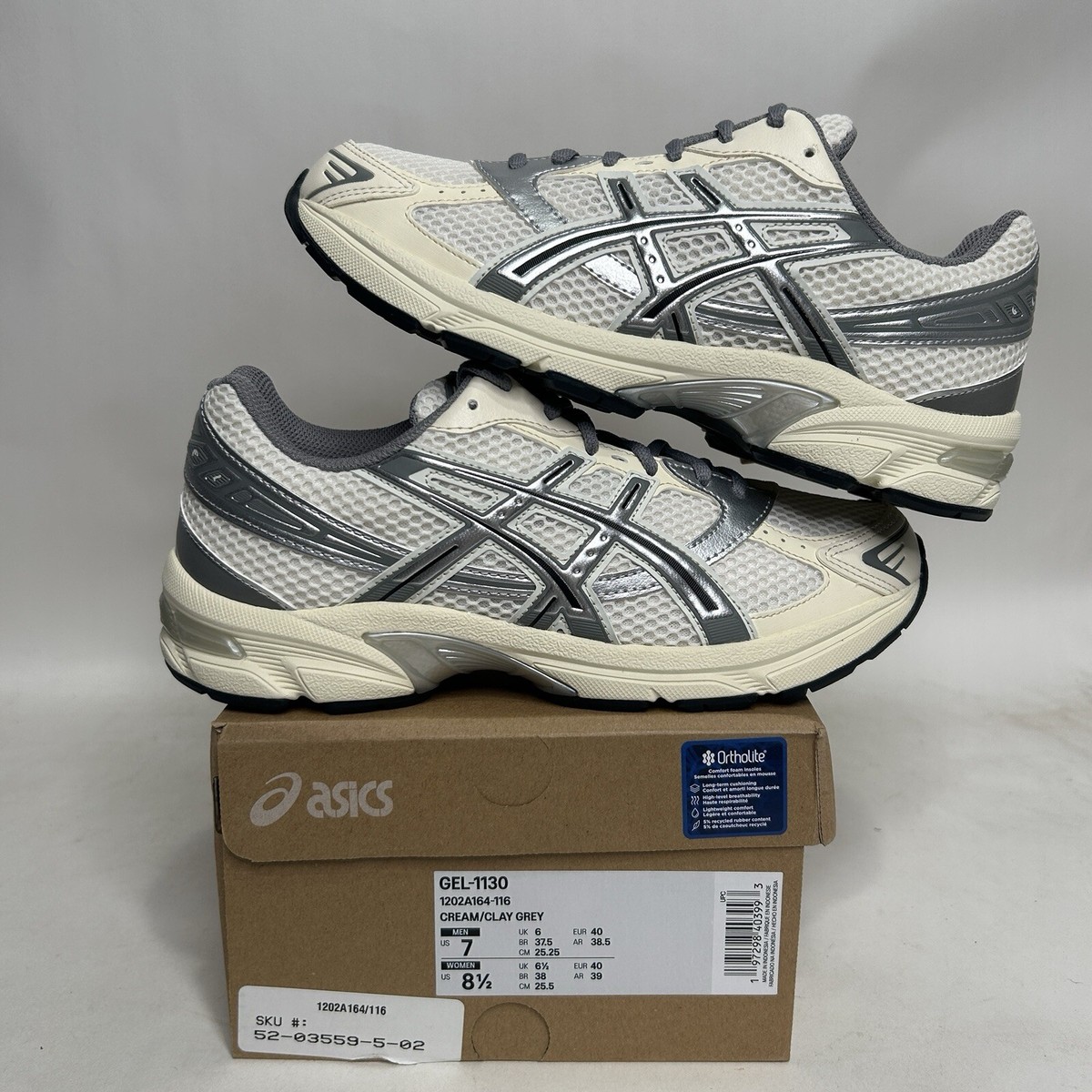 ❀クロム❀ ASICS Gel-NYC Cream Cloud Grey | 1203A663-101 | Laced