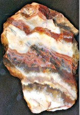Achat/Agate von Halsbach bei Freiberg, Erzgebirge - schöne Maserung - TOP !!!!