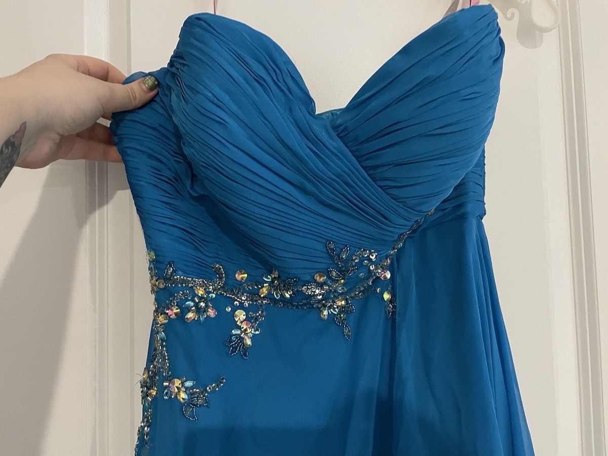 Blush Prom By Alexia Size 14 Blue Prom Dress | eBay