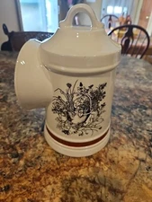 Large Vintage Staffordshire Open Salt Pig/Jar Container, Howard Taunton Vale Co.