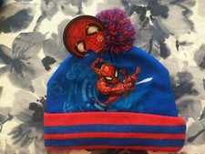 New Spiderman Winter Hat Child Tuque Size 2-6x NWT Look