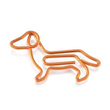 Dachshund Shape Iron Paper clips Cute Paper Clips, Funny Bookmark Marking 5 each