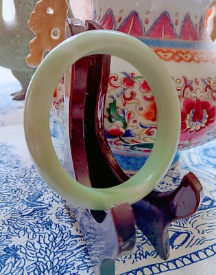 Natual Milk Green Grade A Jade Bangle Jadeite Fine Jewellery Bracelet Women Gift
