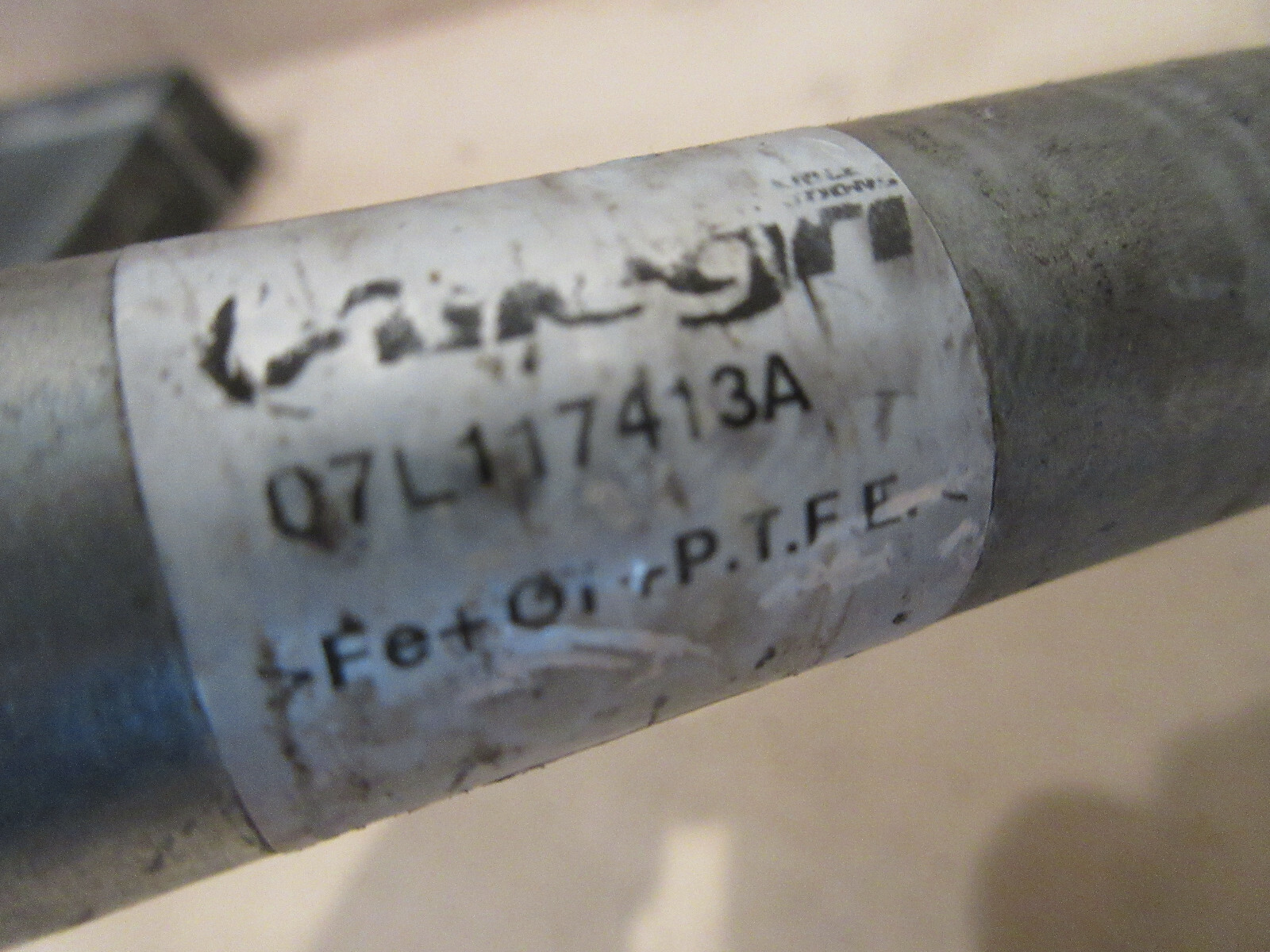 Lamborghini Gallardo - Oil Hose To Cooler - P/N 07L117413A