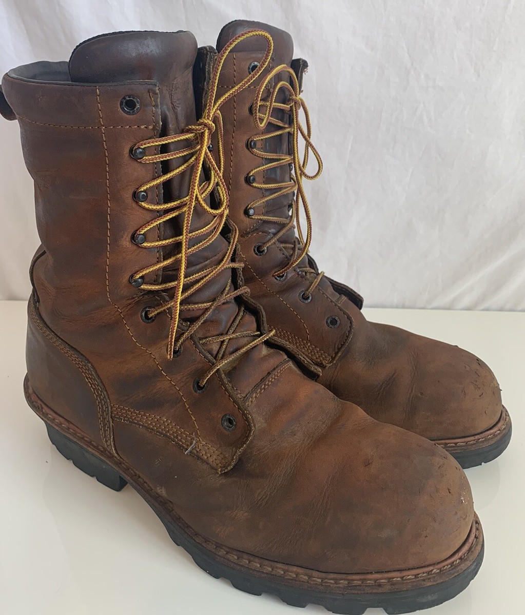 Red Wing Shoes 4420 Logger Boots Safety Waterproof Size 14  display picture 1
