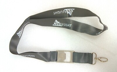 Coors Light Beer Lanyard Badge ID Holder Keychain & Bottle Cap Opener