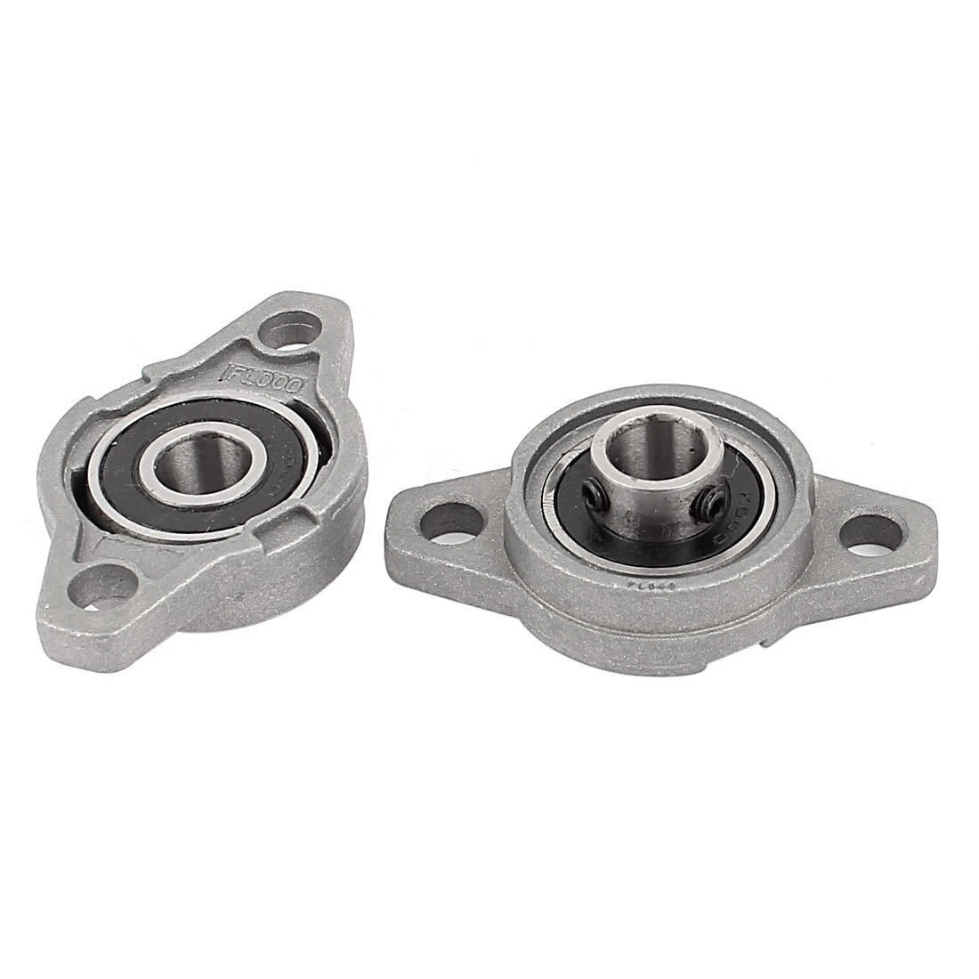 2pcs 10mm Bore Flange Self Aligning Pillow Block Ball Bearing