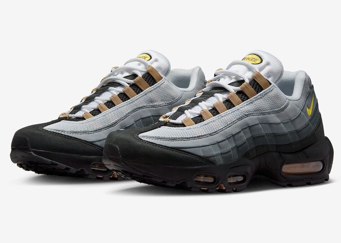 Nike Air Max 95 Icons Yellow Strike New Sneakers Size 7.5 UK Nike Air Max 95 Icons Yellow Strike New Sneakers Size 7.5 UK